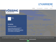 Tablet Screenshot of karriere.voessing.de